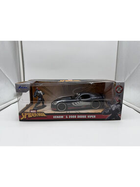 Marvel Spider-Man Venom 6 2008 Dodge Viper Diecast Car with Venom Figure